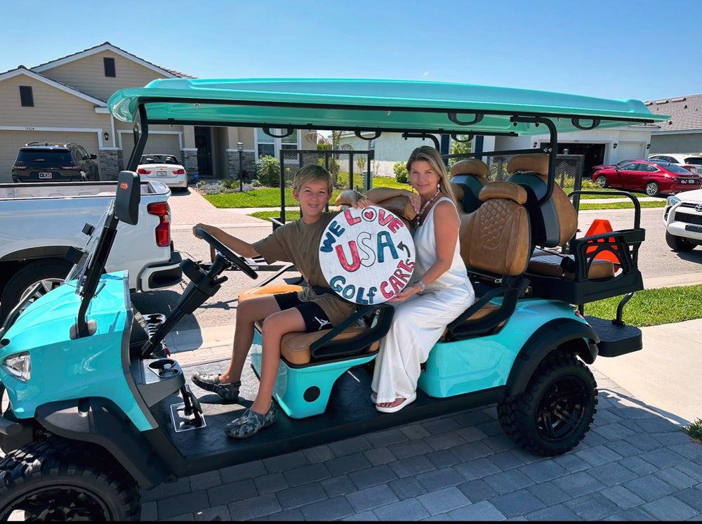 Family golf cart lifestyle